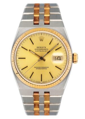 Rolex Oysterquartz Datejust 17013 Two Tone Relógio Masculino