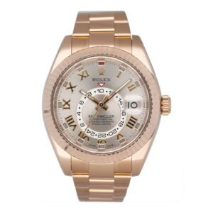 Rolex Sky-Dweller 326935 Roman Sundust Dial Relógio Masculino Caixa e Documentos