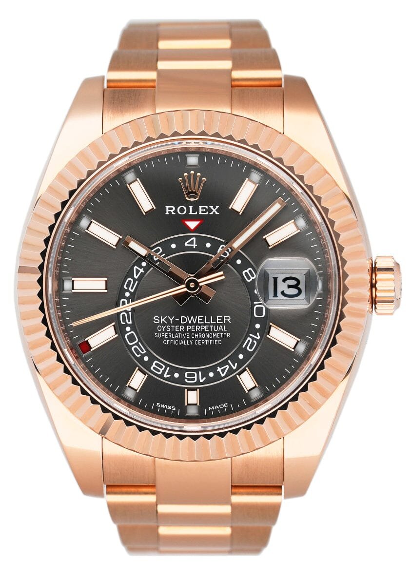 Rolex Sky-Dweller 326935 Slate Dial Relógio Masculino Caixa e Documentos