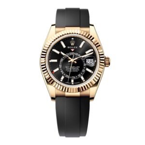 Rolex Sky-Dweller 336238 mostrador preto Relógio Masculino Caixa e Documentos