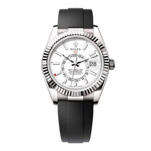 Rolex Sky-Dweller 336239 mostrador branco Relógio Masculino Caixa e Documentos