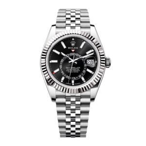 Rolex Sky-Dweller 336934 mostrador preto Relógio Masculino Caixa e Documentos
