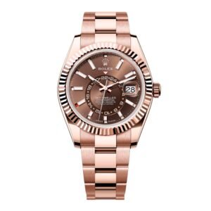 Rolex Sky-Dweller 336935 Chocolate Dial Relógio Masculino Caixa e Documentos