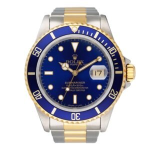 Rolex Submariner 16613 mostrador azul Relógio Masculino