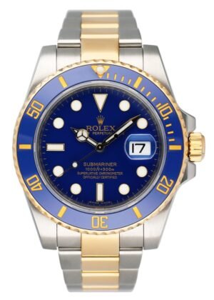 Rolex Submariner Date 116613 mostrador azul Relógio Masculino