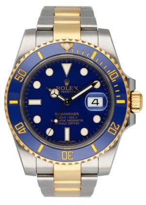 Rolex Submariner Date 116613LB mostrador azul Relógio Masculino
