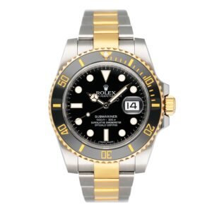 Rolex Submariner Date 116613LN mostrador preto Relógio Masculino Caixa e Documentos