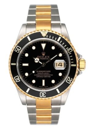 Rolex Submariner Date 16613 Two-Tone Relógio Masculino Caixa e Documentos
