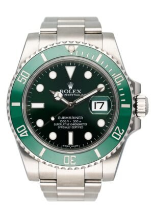 Rolex Submariner Date "Hulk" 116610LV Relógio Masculino Caixa e Documentos