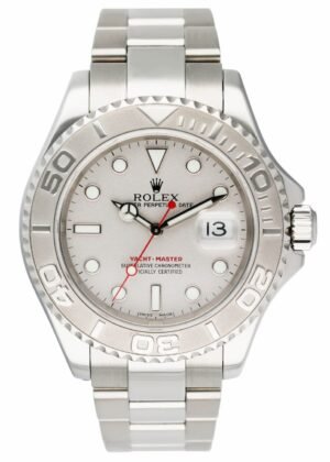 Rolex Yacht Master 16622 Platinum Bezel Relógio Masculino Caixa e Documentos