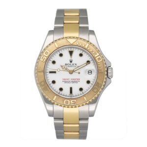 Rolex Yacht-Master 168623 mostrador branco Two-Tone Relógio Feminino