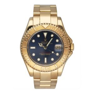 Rolex Yacht-Master 168628 Midsize mostrador azul Relógio Feminino