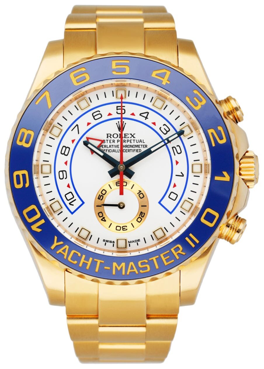 Rolex Yacht-Master II 116688 18k ouro amarelo Relógio Masculino Caixa e Documentos