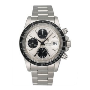 Tudor Oysterdate Big Block 79160 mostrador prata Relógio Masculino com Documentos