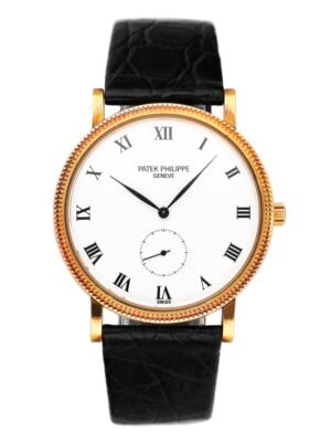 Unpolished Patek Philippe Calatrava 3919J Relógio Masculino Caixa e Documentos