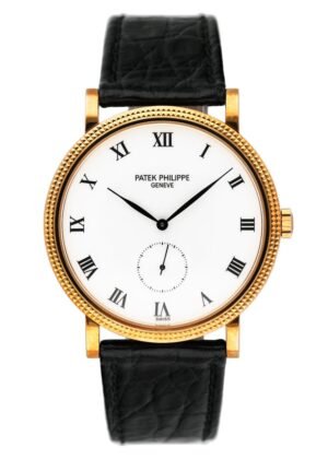 Unpolished Patek Philippe Calatrava 3919J Relógio Masculino Caixa e Documentos