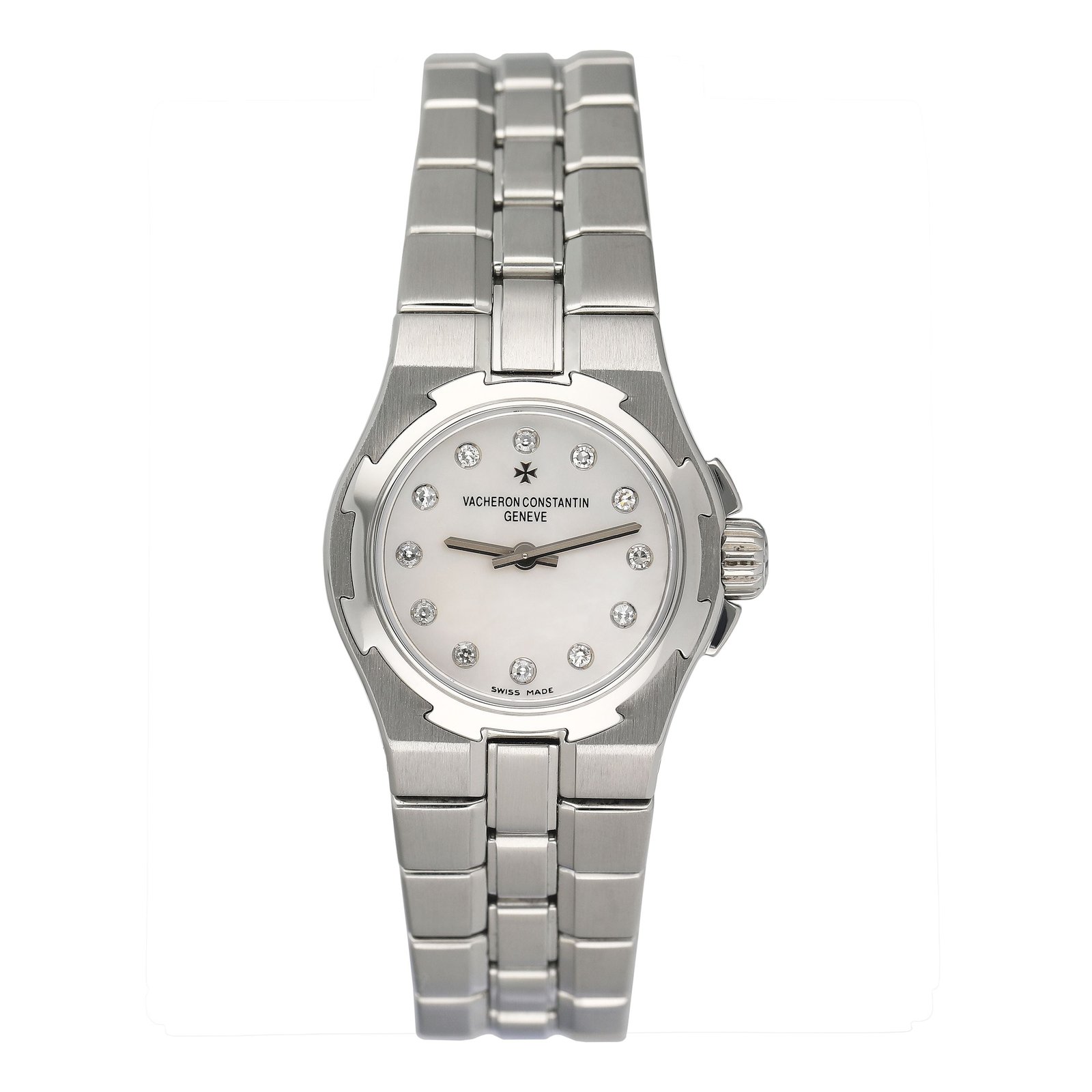 Vacheron Constantin Overseas 16050/423A Diamond MOP Dial Relógio Feminino