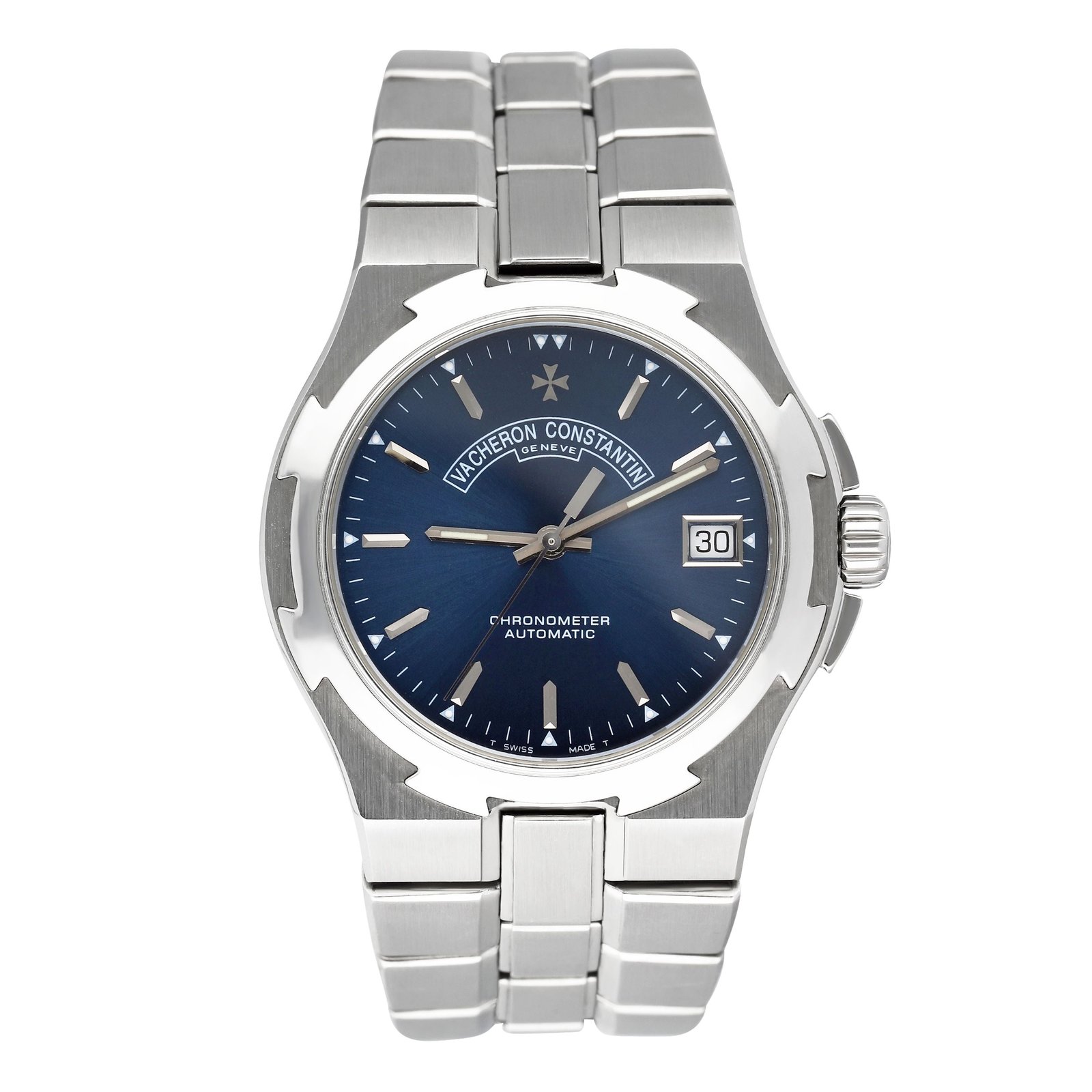 Vacheron Constantin Overseas 42040 mostrador azul Relógio Masculino