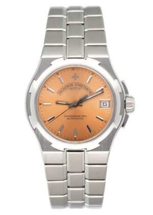 Vacheron Constantin Overseas 42050 Salmon Dial aço inoxidável Relógio