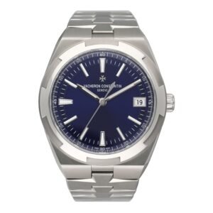Vacheron Constantin Overseas 4520V/210A-B128 mostrador azul Relógio Masculino Caixa e Documentos