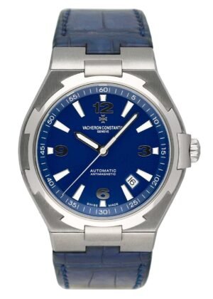Vacheron Constantin Overseas 47040 mostrador azul Relógio Masculino