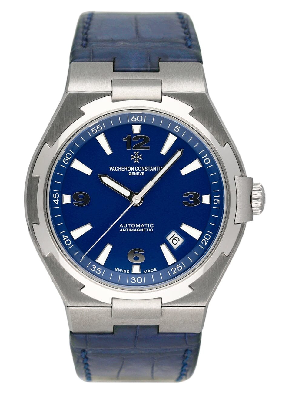 Vacheron Constantin Overseas 47040 mostrador azul Relógio Masculino