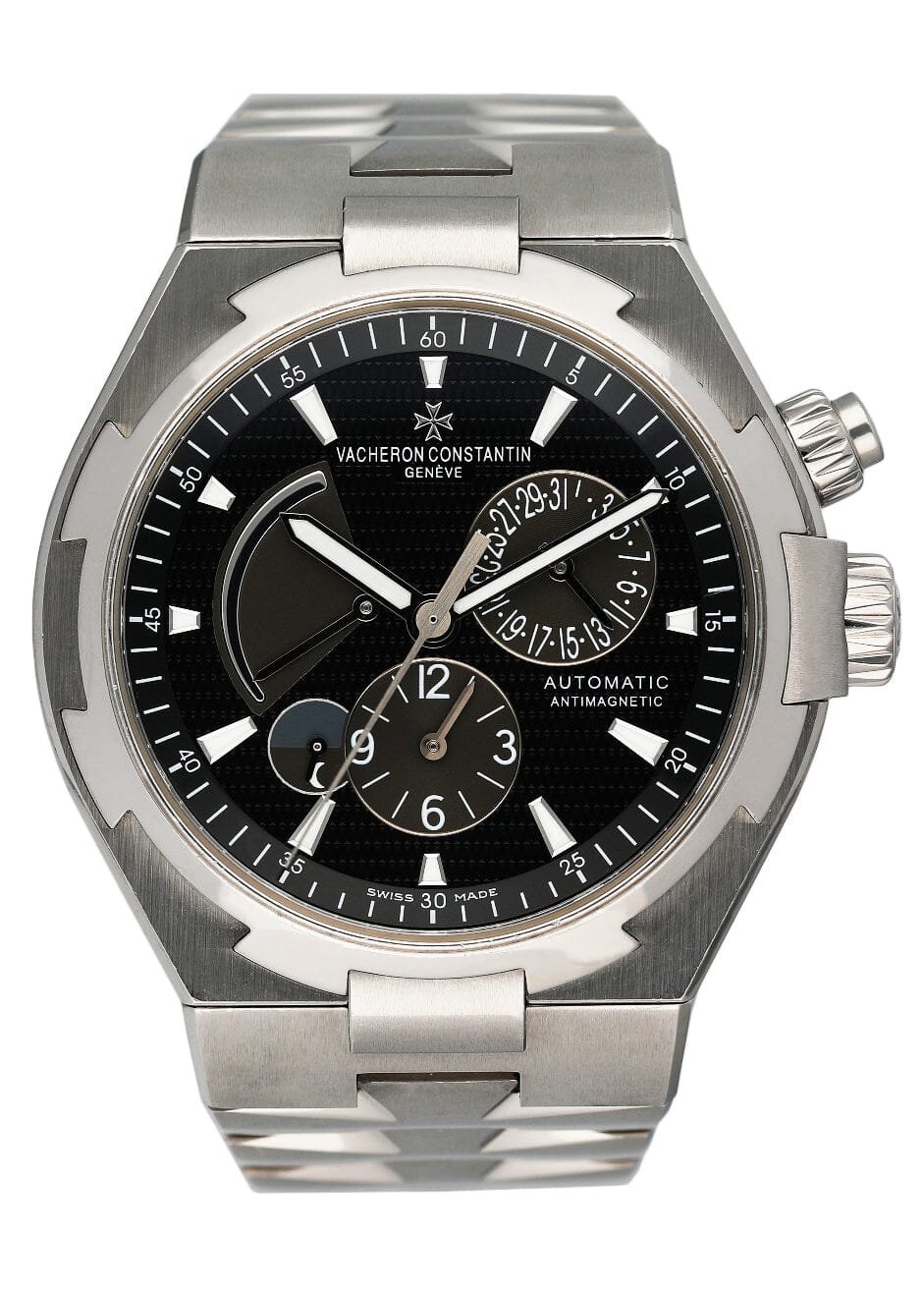 Vacheron Constantin Overseas 47450 duplo fuso horário (Dual Time) Relógio Masculino Caixa e Documentos