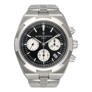 Vacheron Constantin Overseas 5500V/110A-B481 mostrador preto Relógio Masculino Caixa e Documentos