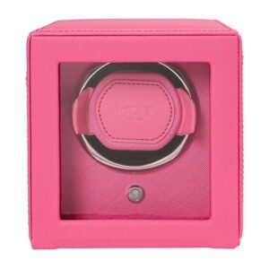 Relógio Accessories -Cub Single Relógio Winder with Cover - Tutti Frutti Pink